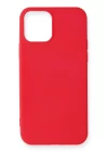 iPhone 12 Mini Kılıf First Silikon - Kırmızı