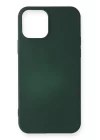 iPhone 12 Mini Kılıf First Silikon - Koyu Yeşil
