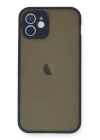 iPhone 12 Mini Kılıf Montreal Silikon Kapak - Lacivert
