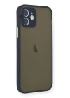 iPhone 12 Mini Kılıf Montreal Silikon Kapak - Lacivert