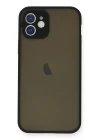 iPhone 12 Mini Kılıf Montreal Silikon Kapak - Siyah