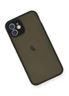 iPhone 12 Mini Kılıf Montreal Silikon Kapak - Siyah