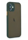 iPhone 12 Mini Kılıf Montreal Silikon Kapak - Yeşil