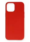 iPhone 12 Mini Kılıf Nano içi Kadife Silikon - Kırmızı