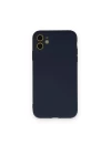 iPhone 12 Mini Kılıf Nano içi Kadife Silikon - Lacivert
