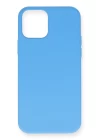 iPhone 12 Mini Kılıf Nano içi Kadife Silikon - Mavi