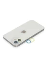 iPhone 12 Mini Renkli Kamera Lens Koruma Cam - Sarı-Mavi