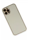 iPhone 12 Pro Kılıf Coco Deri Silikon Kapak - Beyaz