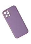 iPhone 12 Pro Kılıf Coco Deri Silikon Kapak - Lila