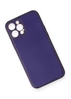 iPhone 12 Pro Kılıf Coco Deri Silikon Kapak - Mor