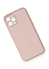 iPhone 12 Pro Kılıf Coco Deri Silikon Kapak - Pembe