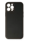 iPhone 12 Pro Kılıf Coco Deri Silikon Kapak - Siyah