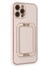 iPhone 12 Pro Kılıf Coco Elit Kapak - Pudra