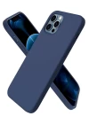 iPhone 12 Pro Kılıf First Silikon - Lacivert