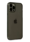 iPhone 12 Pro Kılıf Fly Lens Silikon - Siyah