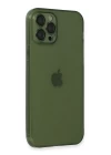 iPhone 12 Pro Kılıf Fly Lens Silikon - Yeşil