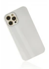 iPhone 12 Pro Kılıf Glass Kapak - Beyaz