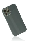 iPhone 12 Pro Kılıf Glass Kapak - Koyu Yeşil