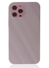 iPhone 12 Pro Kılıf Glass Kapak - Mor