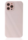 iPhone 12 Pro Kılıf Glass Kapak - Pembe