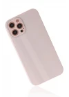 iPhone 12 Pro Kılıf Glass Kapak - Pembe