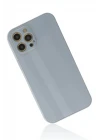 iPhone 12 Pro Kılıf Glass Kapak - Sky Blue