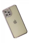 iPhone 12 Pro Kılıf Joke Taşlı Silikon - Mor