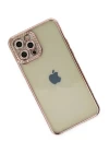 iPhone 12 Pro Kılıf Joke Taşlı Silikon - Pembe