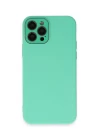 iPhone 12 Pro Kılıf Lansman Glass Kapak - Turkuaz