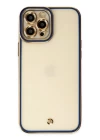 iPhone 12 Pro Kılıf Liva Lens Silikon - Mavi