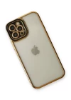 iPhone 12 Pro Kılıf Liva Lens Silikon - Siyah