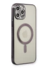 iPhone 12 Pro Kılıf Magneticsafe Lazer Silikon - Siyah