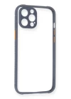 iPhone 12 Pro Kılıf Miami Şeffaf Silikon - Gri