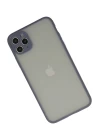 iPhone 12 Pro Kılıf Montreal Silikon Kapak - Gri