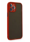 iPhone 12 Pro Kılıf Montreal Silikon Kapak - Kırmızı