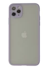 iPhone 12 Pro Kılıf Montreal Silikon Kapak - Mor