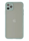 iPhone 12 Pro Kılıf Montreal Silikon Kapak - Turkuaz