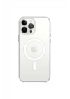 iPhone 12 Pro Kılıf Pc Real Magsafe Kapak - Şeffaf