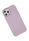 iPhone 12 Pro Max Kılıf Asya Deri Silikon - Lila