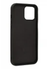 iPhone 12 Pro Max Kılıf Asya Deri Silikon - Siyah
