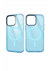 iPhone 12 Pro Max Kılıf Beta Magneticsafe Silikon - Mavi