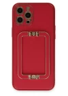 iPhone 12 Pro Max Kılıf Coco Elit Kapak - Kırmızı