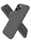 iPhone 12 Pro Max Kılıf First Silikon - Gri