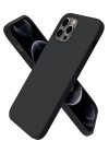 iPhone 12 Pro Max Kılıf First Silikon - Siyah