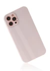 iPhone 12 Pro Max Kılıf Glass Kapak - Pembe