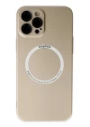 iPhone 12 Pro Max Kılıf Jack Magneticsafe Lens Silikon - Gold