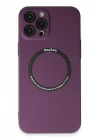 iPhone 12 Pro Max Kılıf Jack Magneticsafe Lens Silikon - Mürdüm