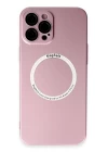 iPhone 12 Pro Max Kılıf Jack Magneticsafe Lens Silikon - Rose Gold