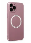 iPhone 12 Pro Max Kılıf Jack Magneticsafe Lens Silikon - Rose Gold