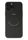 iPhone 12 Pro Max Kılıf Jack Magneticsafe Lens Silikon - Siyah